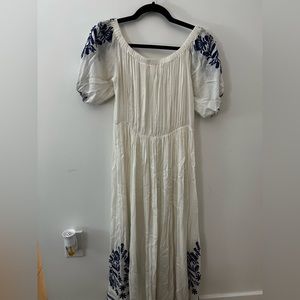 Boutique midi dress, off the shoulder